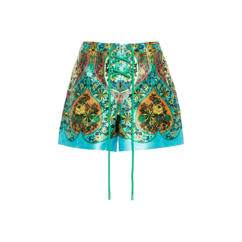 ALEMAIS Sofie Lace-up Shorts-0