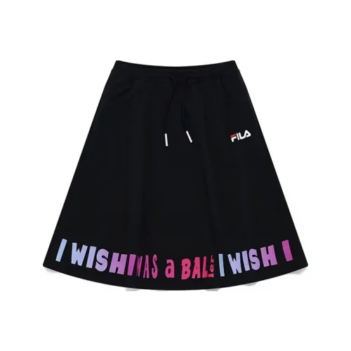 FILA FUSION Casual Long Skirts Women's Black