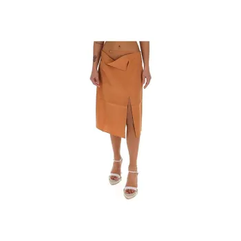 Jacquemus Casual Long Skirts Women's Orange