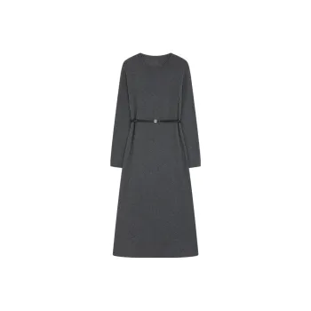 IHIMI Long Sleeved Dresses Women's Dark Heather Gray