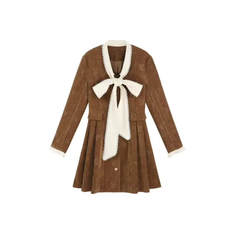 KEAB Long Sleeved Dresses Women's Khaki-0