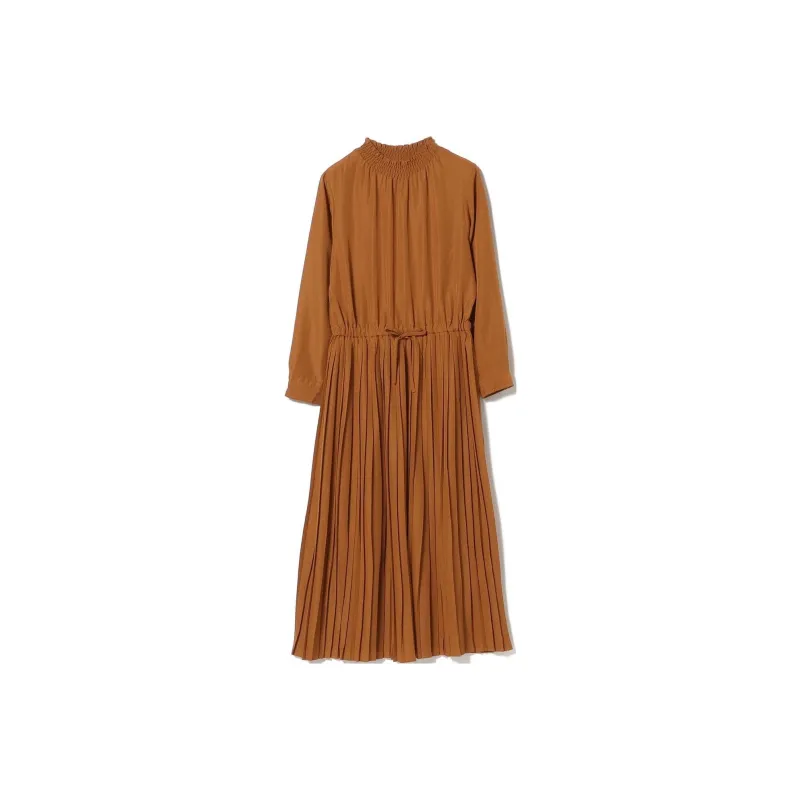 Beams Long Sleeved Dresses Women's Orange-0