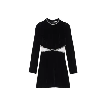 Sandro Velvet Mini Dress