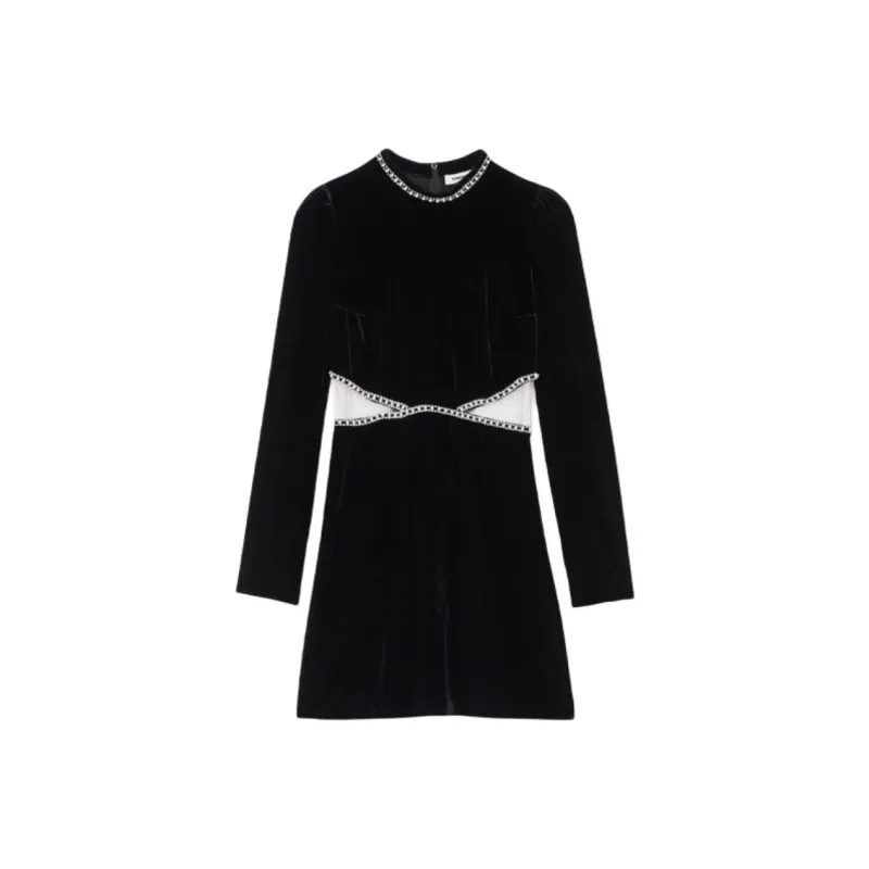 Sandro Velvet Mini Dress-0