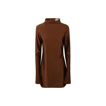 SportMax Mock Neck Long-Sleeved Dress