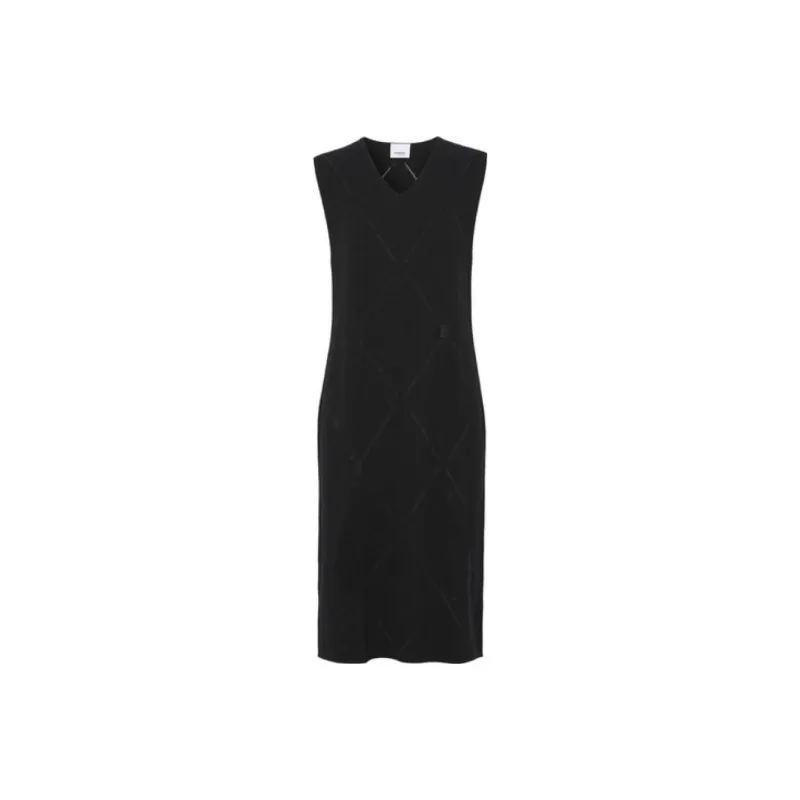 Burberry Sleeveless Dresses Women's Black-0