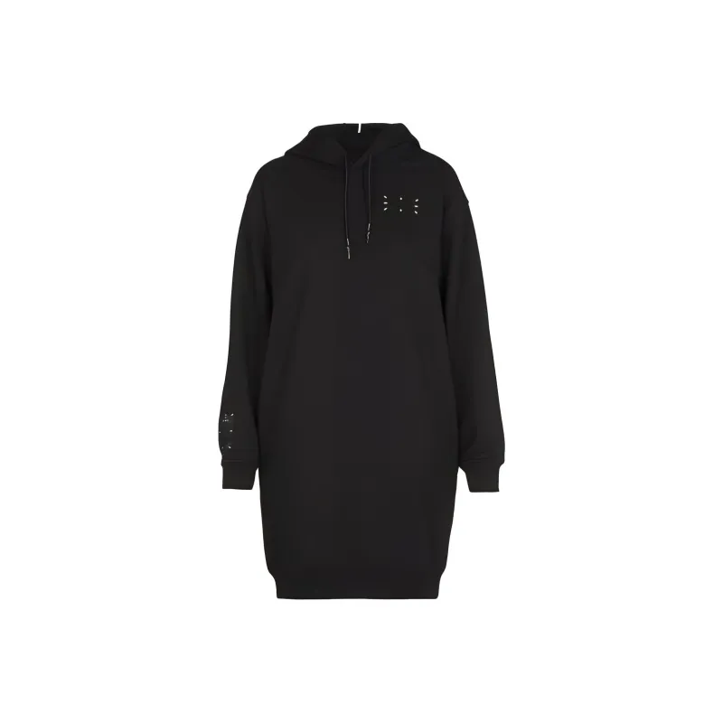 Mcq Hoodie Dress 'Darkest Black'-0