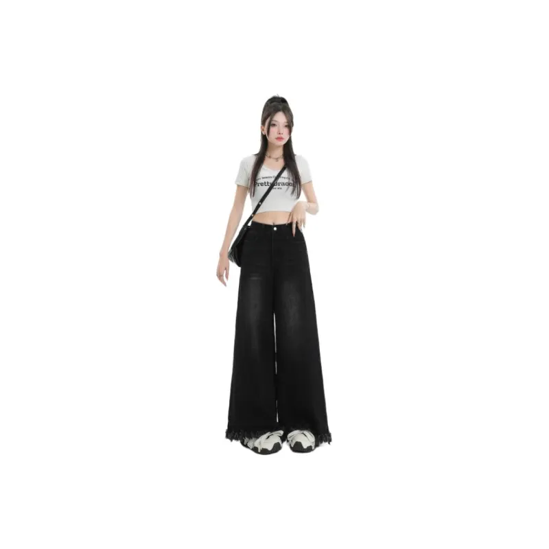 LIGEMAN Jeans Women's Black Gray-1