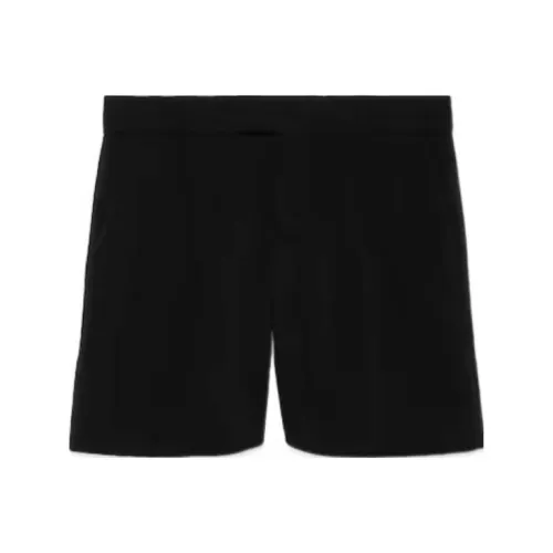 GUCCI Logo appliqué Wool Shorts