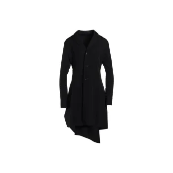 Yohji Yamamoto Long Sleeved Dress Women's Black