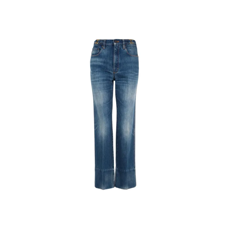 Chloé Straight leg Cropped Jeans-0