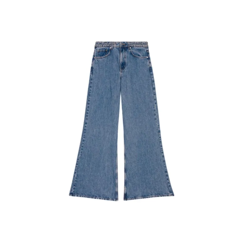 Maje Studded waistband Jeans-0