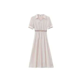 MM Short Sleeved Dress Women's Light Pink