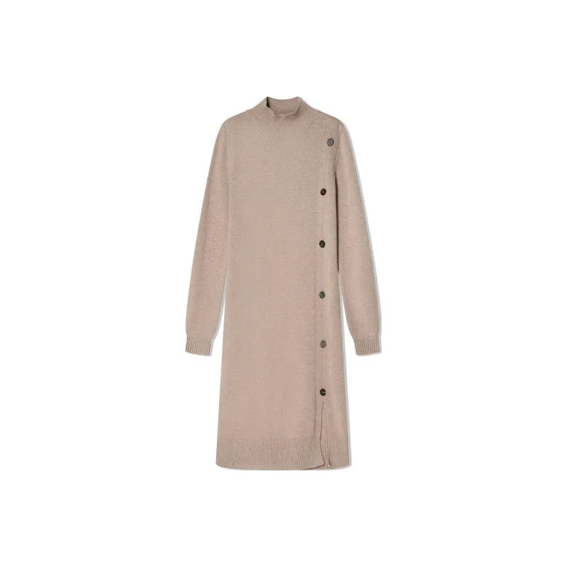COVERINS Long Sleeved Dresses Women's Camel-0