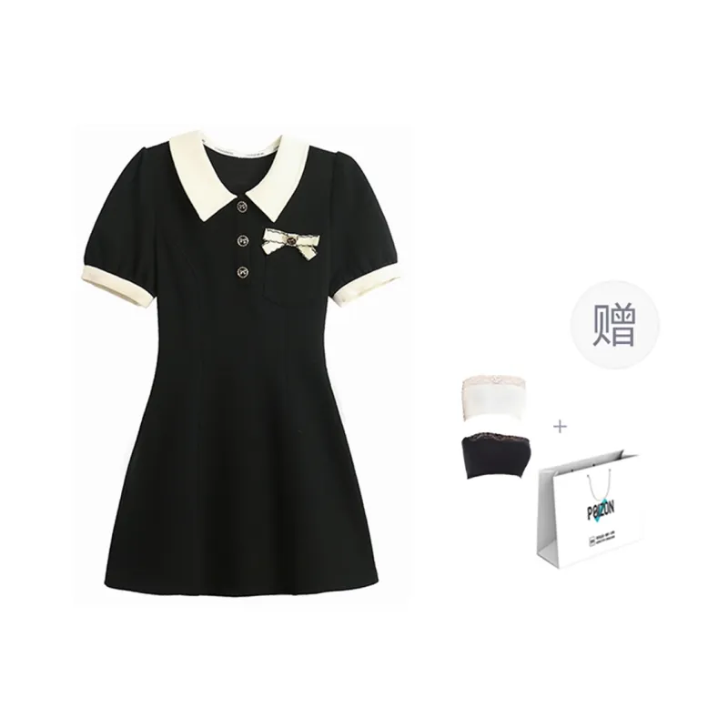TURN UP Short Sleeved Dresses Women's-3