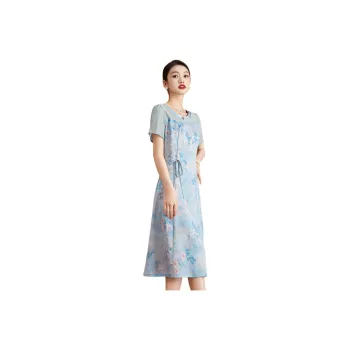 Mylan Short Sleeved Dresses Women's Blue