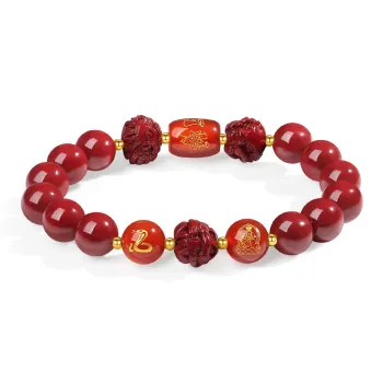 ZKY Cinnabar Jade Bracelets Unisex