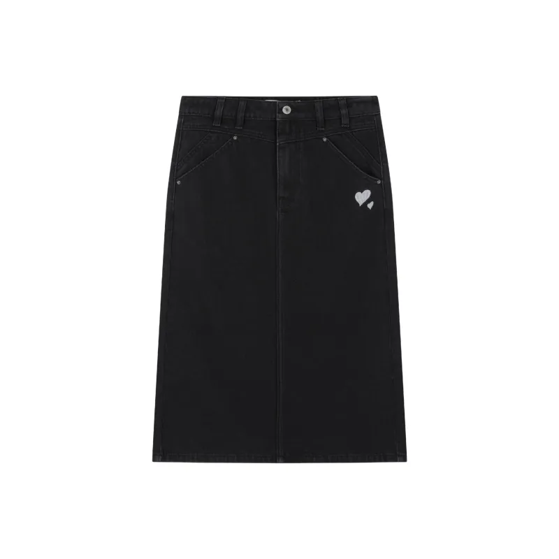 XWI Denim Long Skirt Women's Black-0