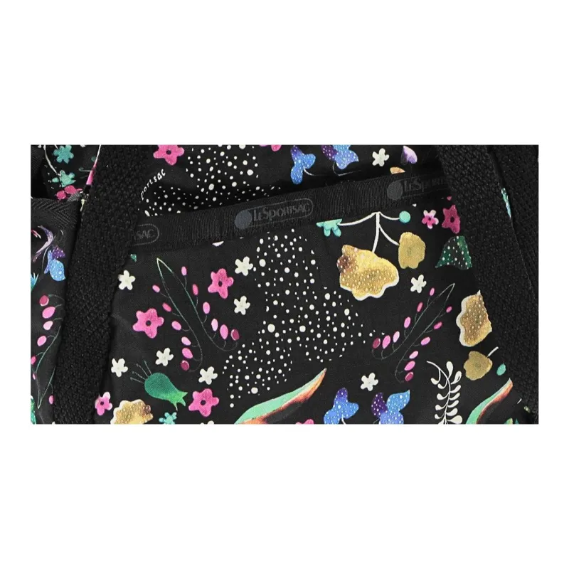 LeSportsac Polyester Shoulder Bag, Crossbody Bag, Handbag Mini Women's Black Multicolor-1