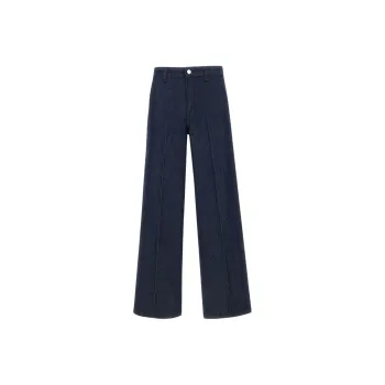 THEORY Wide Leg Mid Rise Jeans