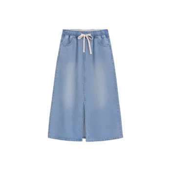 GAP Denim Long Skirt Women's Light Washed