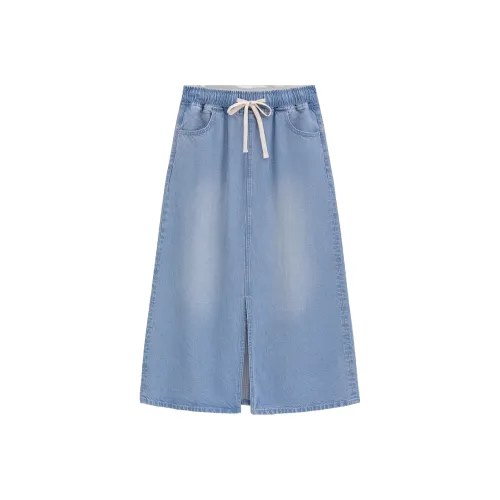 GAP Denim Long Skirt Women's Light Washed