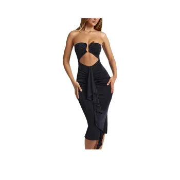 OH POLLY SUSANNA Sleeveless Dress Women's Black