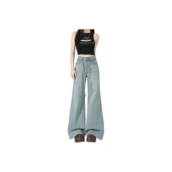 LCEVHZ'S Jeans Women's Light Blue