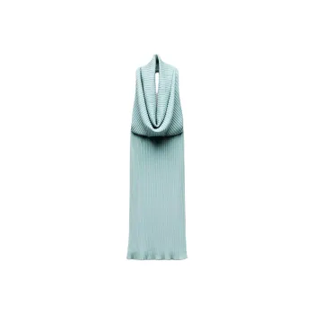 ZARA Slip Dress Women's Blue/Gray