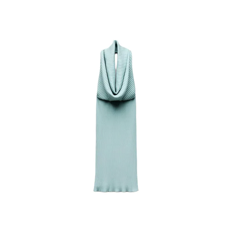 ZARA Slip Dress Women's Blue/Gray-0