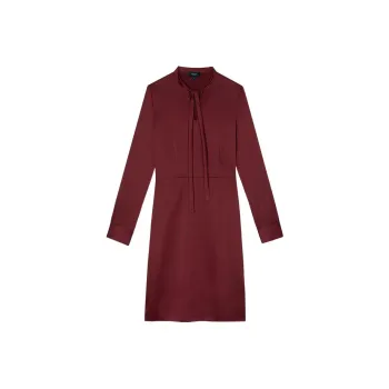 THEORY Chinese New Year SS23 Long Sleeved Dresses Women's Duban Red