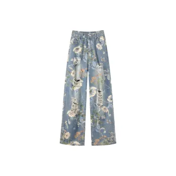 XUANSHU Jeans Women's Blue