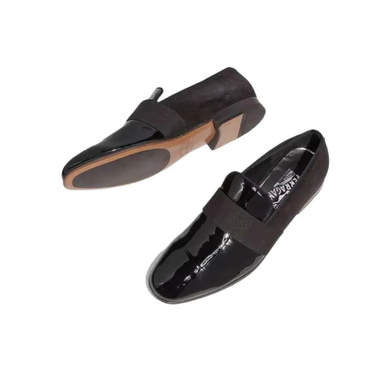 FERRAGAMO Salvatore Casual Single Shoes Women's Black-4