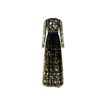 GIAMBATTISTA VALLI Long-Sleeved Dresses Women's Black