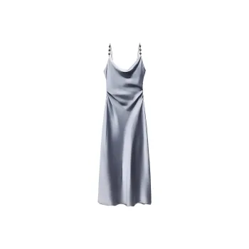 ZARA Slip Dresses Women's Silver