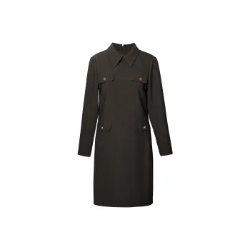 ROEYSHOUSE Long Sleeved Dresses Women's Brown
