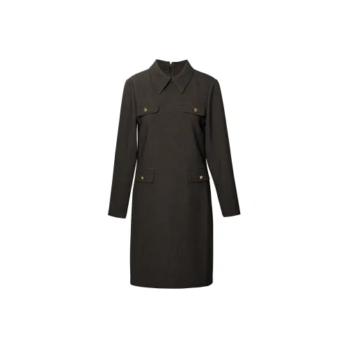ROEYSHOUSE Long Sleeved Dresses Women's Brown