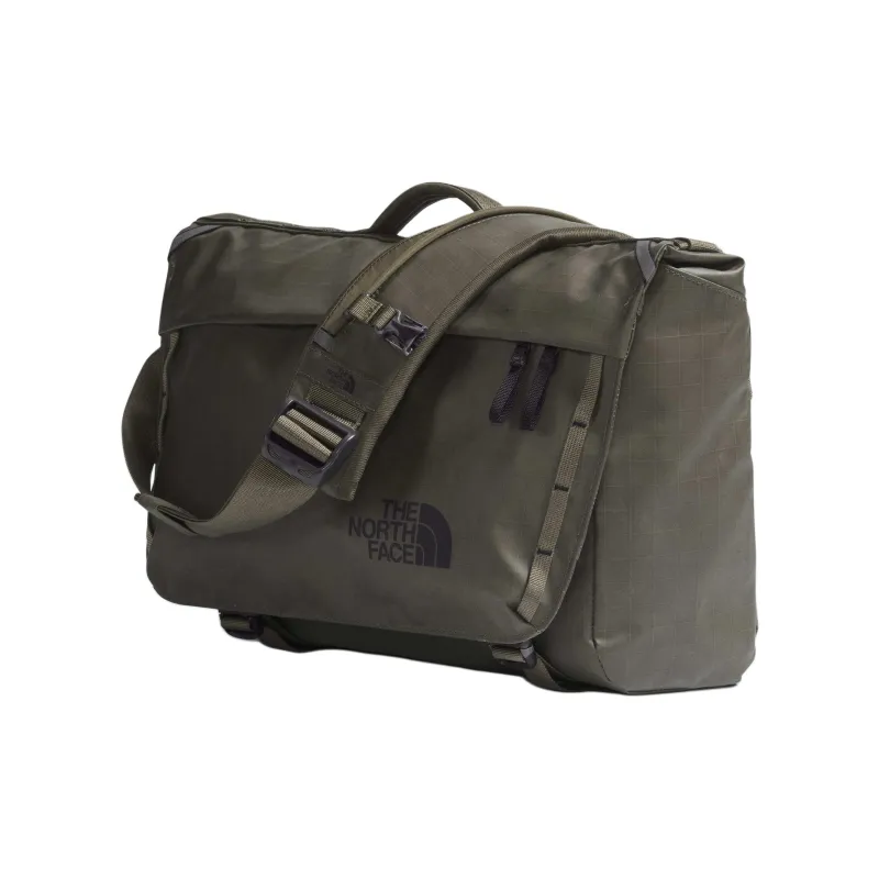 THE NORTH FACE Recycled Material Messenger Bag, One Shoulder Handbag Unisex New Olive Green & Black-1