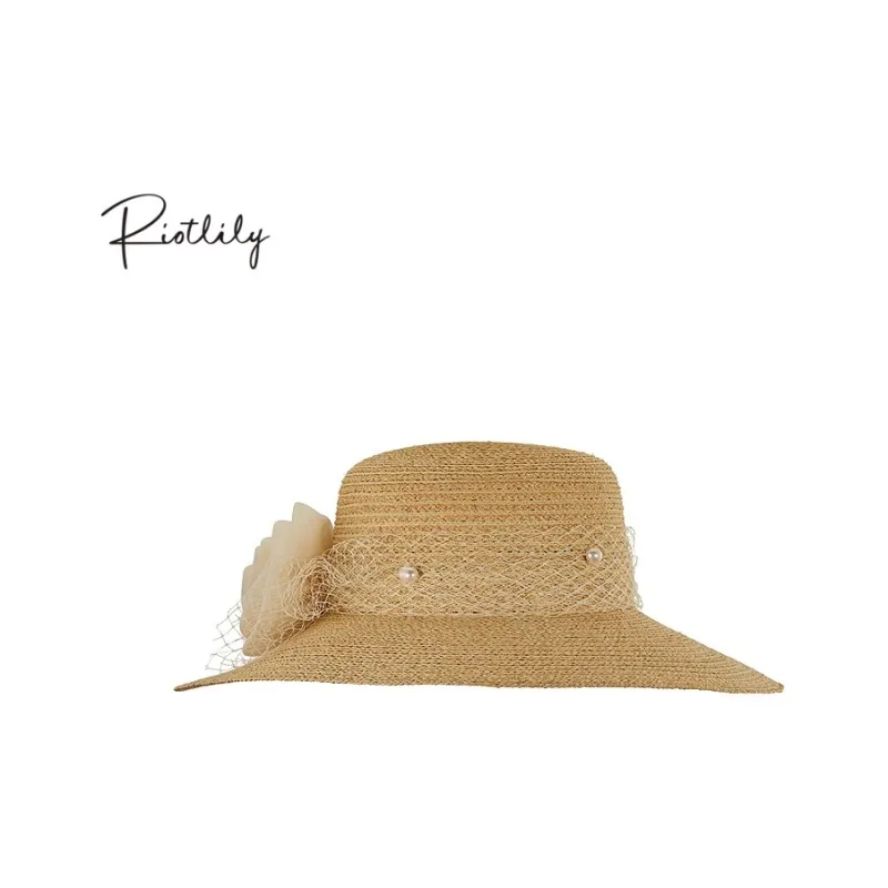 RiotLILY Raffia Straw Hat Women's-4
