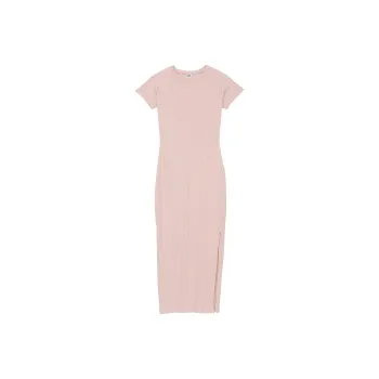 Victoria's Secret PINK CONTOUR RIBBED MIDI DRESS / Wanna Be Pink Short-Sleeved Dresses Women's Want Pink