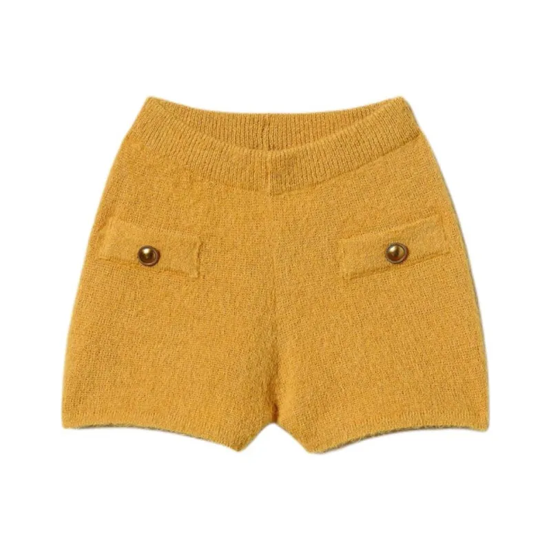 Twinset Emily Knit Mini Shorts-0