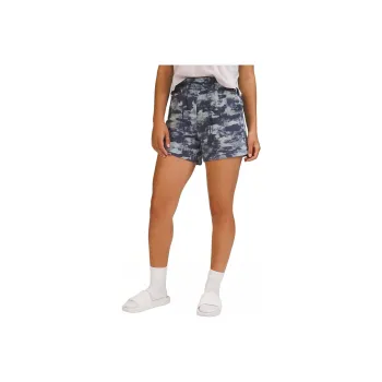 Lululemon Loungeful High Rise Short 4' Casual Shorts Women's Camouflage Blue