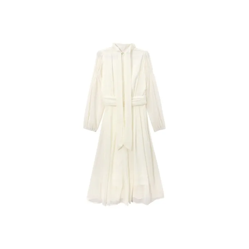 ARIADNAW STUDIO Long Sleeved Dress Women's Ecru-0