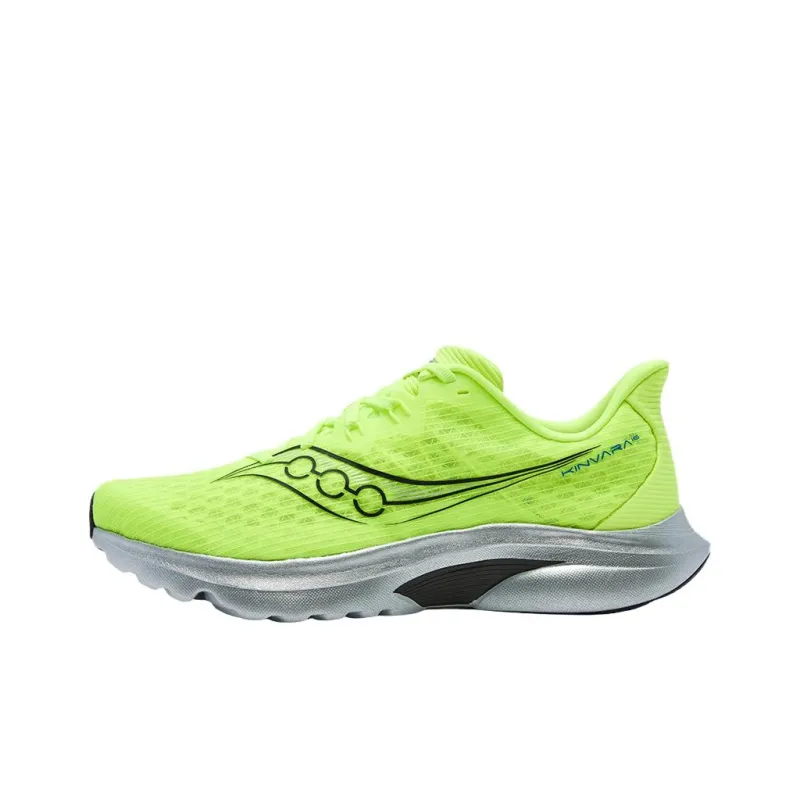 Saucony Kinvara16 Anti Slip Wear Resistant Low Top Running Shoes Unisex Yellow-0