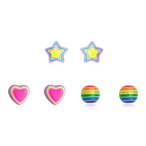 Universe Search S925 Silver Stud Earrings Women's