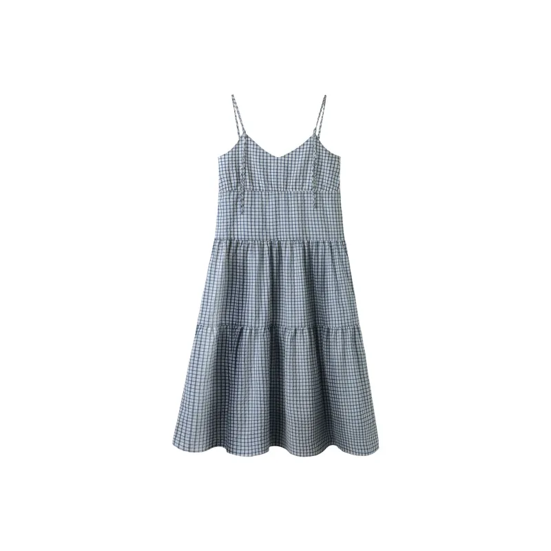 PSO Brand Slip Dress Women's Blue-0