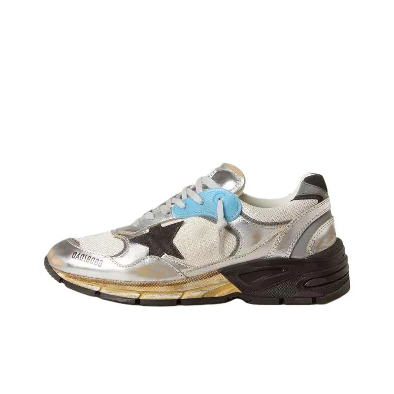 Golden Goose Dad Star Low Top Casual Shoes Women's Silver-0