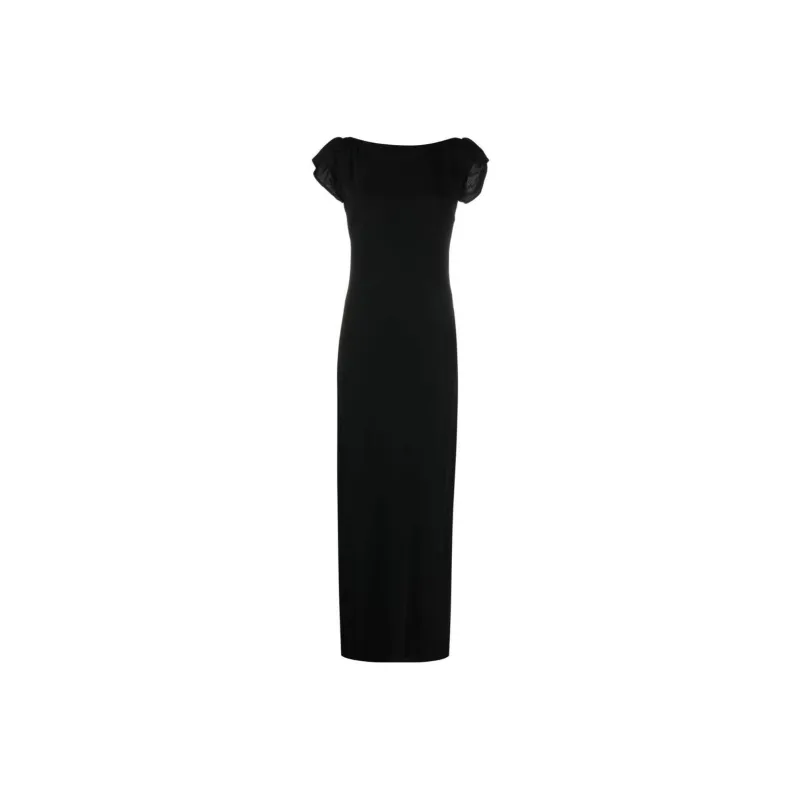 Reformation Short-Sleeved Dresses Women's Black-0