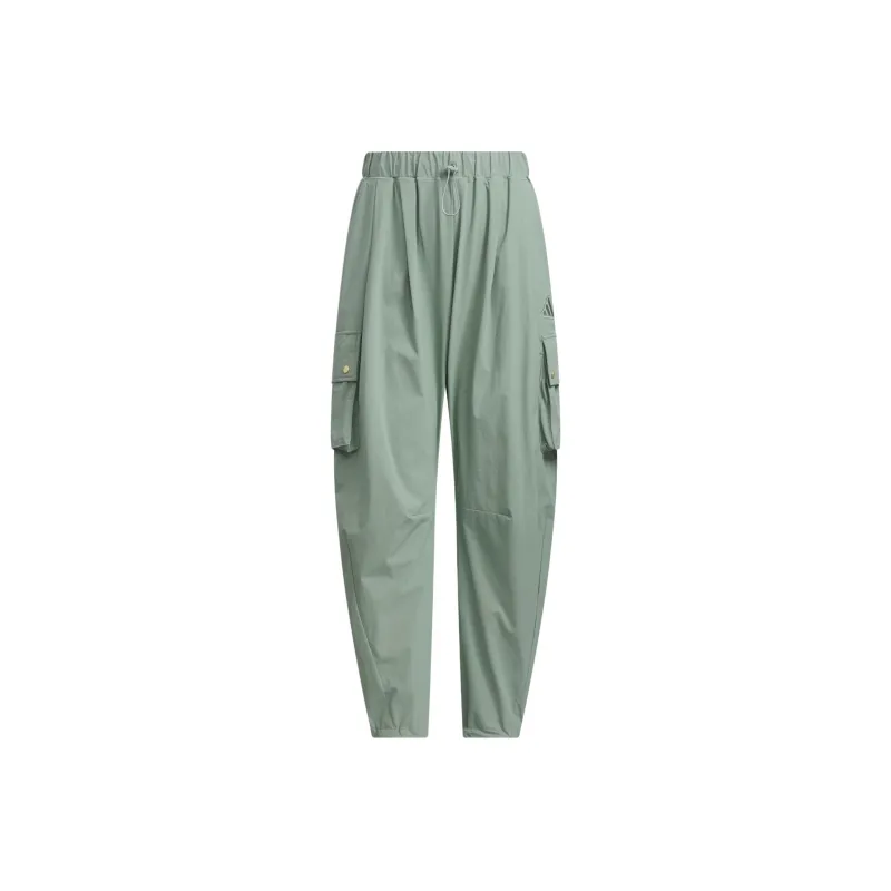 Adidas LUXFLOW Cargo Pants Women's Silver Green-0