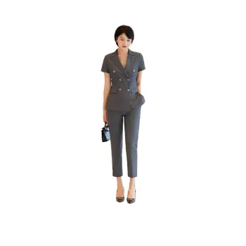 ONE SHALLOW Business Suits Women's Gray